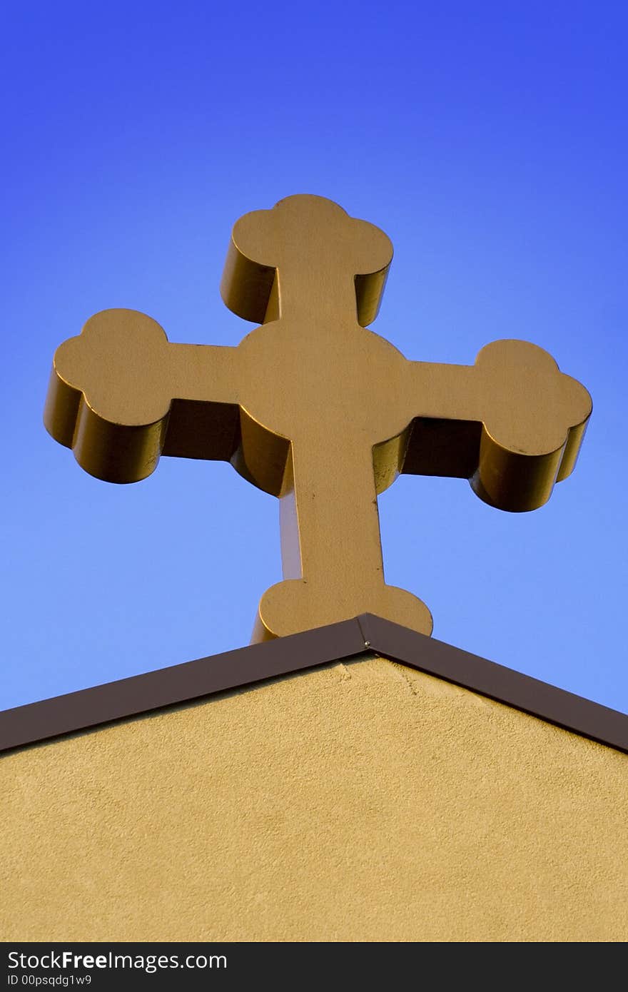 Cross on a greek ortodox curch