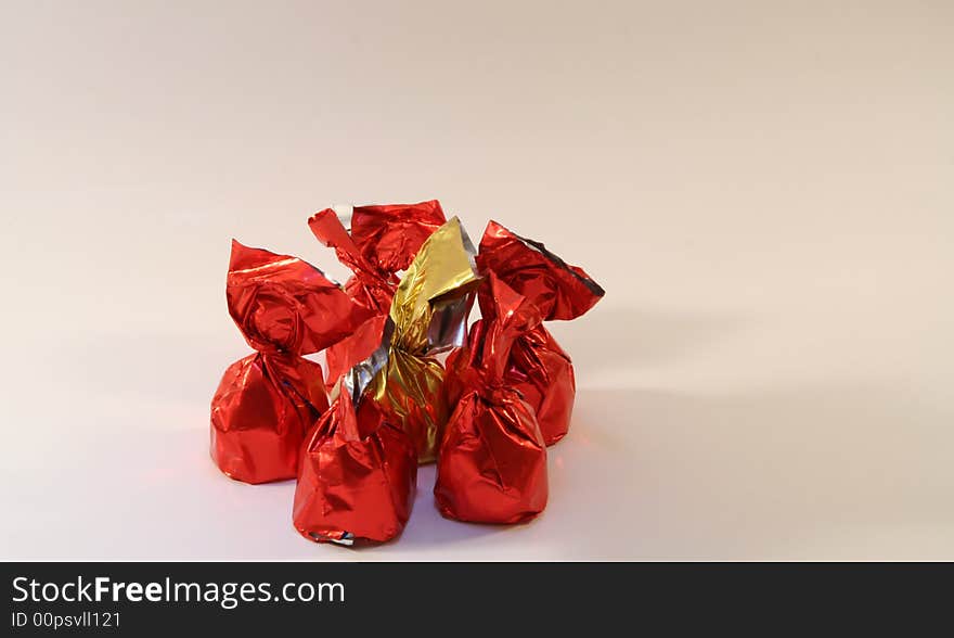 Some chocolate isolated on a background. Some chocolate isolated on a background