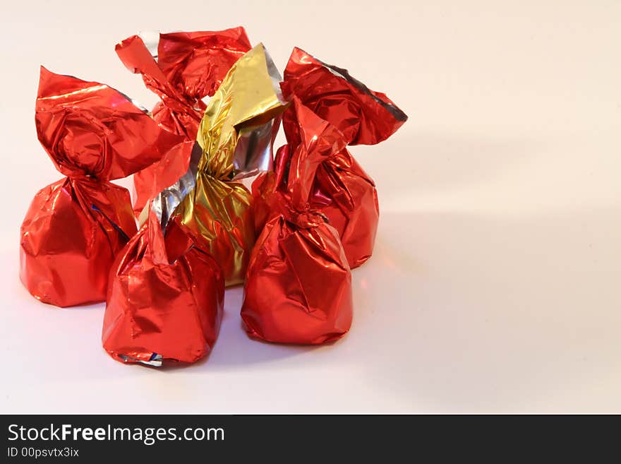 Some chocolate isolated on a background. Some chocolate isolated on a background