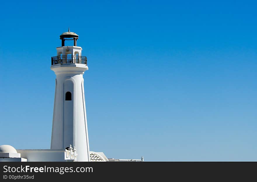 Lighthouse and blue sky