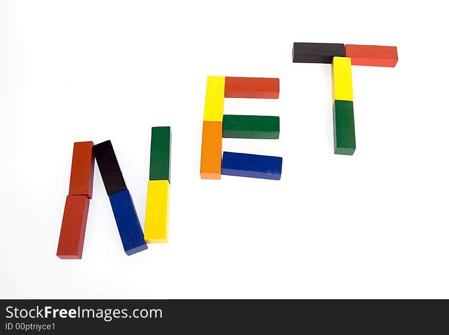 NET in colorful letters