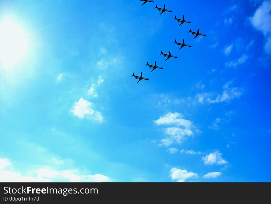 Aeroplane flock