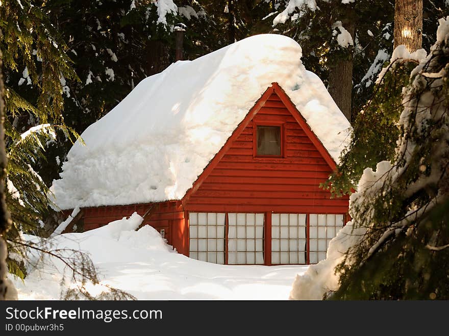 Red Cabin At Denny Creek