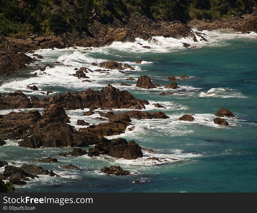 The Great Ocean Road in Australia, close up  of rocks.