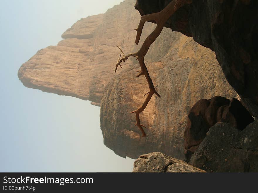 Hand of Fatima - rock near village Hombori.