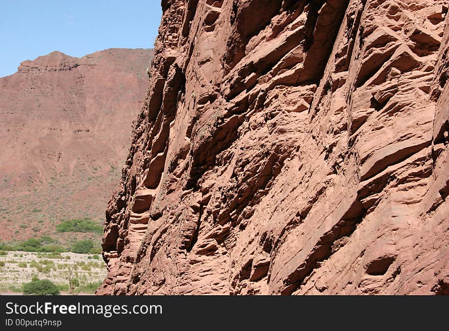 A beautiful gorge in Cafayate, Argentina. A beautiful gorge in Cafayate, Argentina