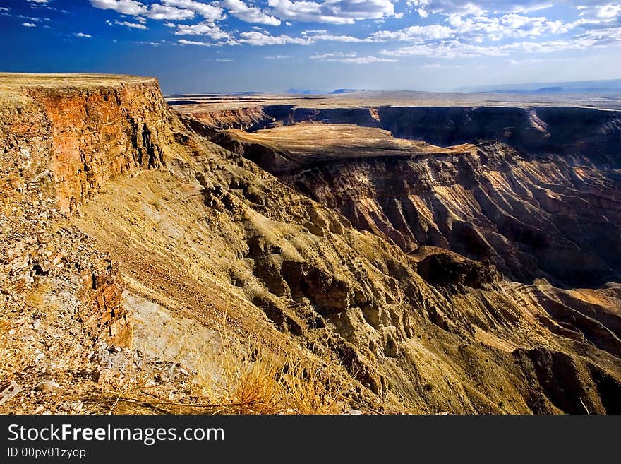 Fishriver Canyon in late afternoon light