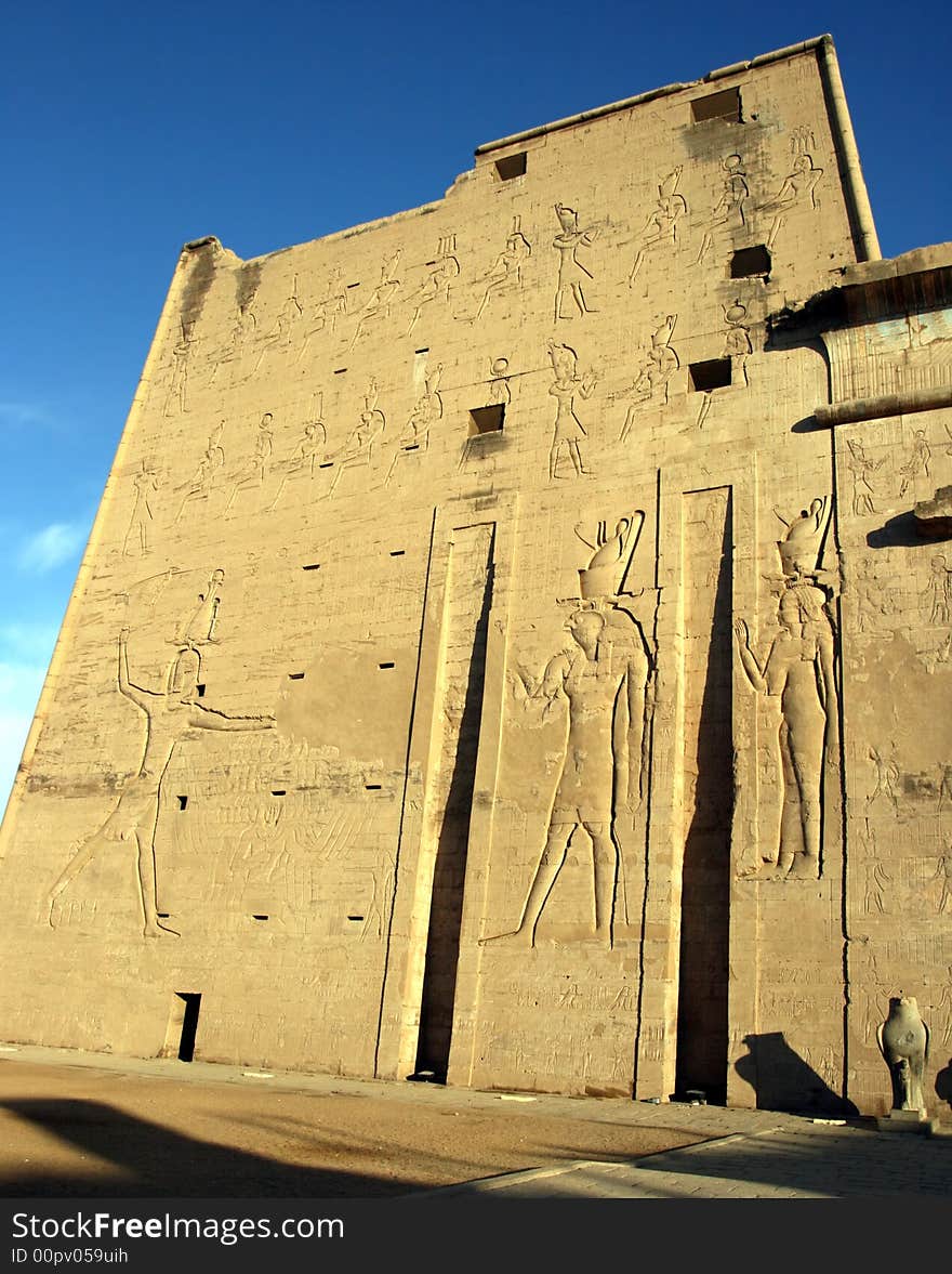 Entrance to Edfu temple(Egypt)