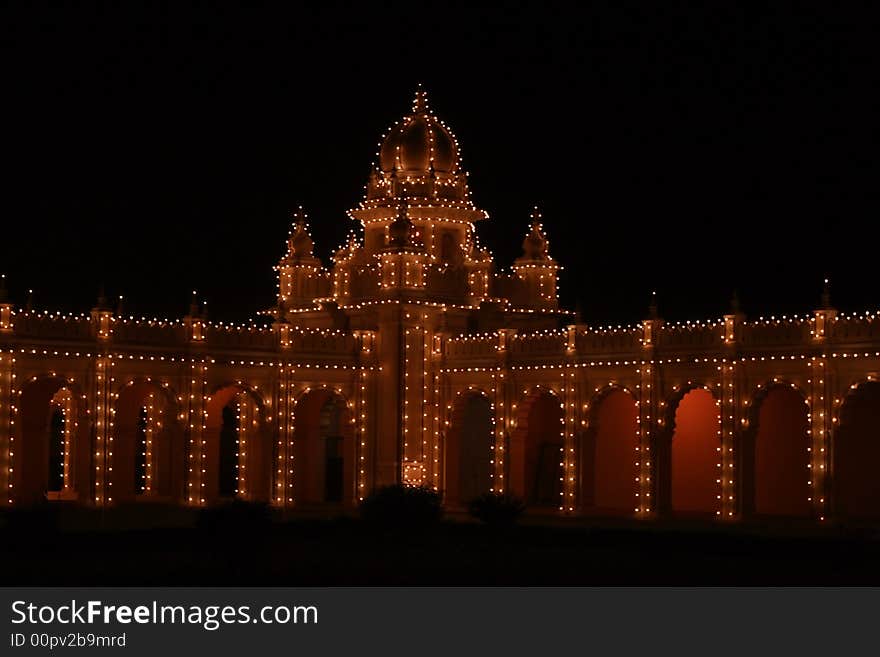 Mysore Palace In Dark-VIII