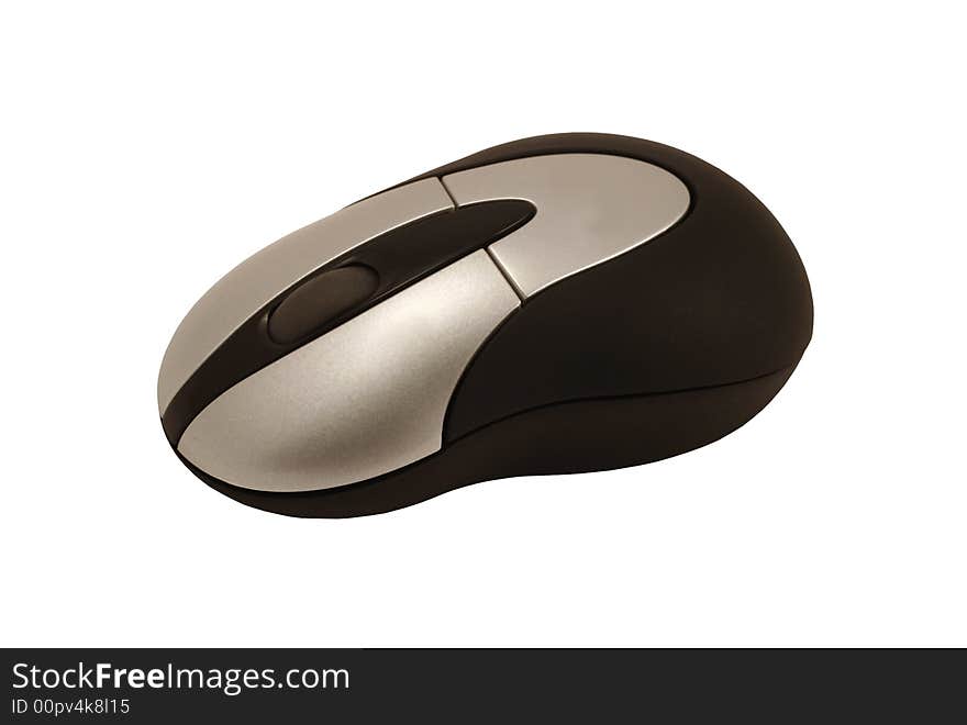 Isolated computer mouse on white background