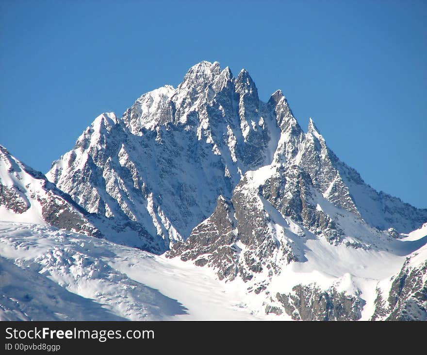 One of the peaks Caucasian Ridge. One of the peaks Caucasian Ridge