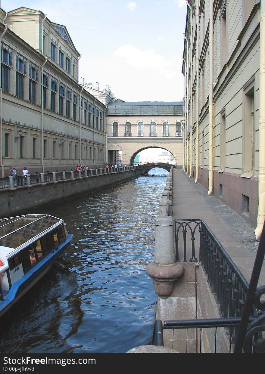 Canal in St-Peterburg, Russia, summer 2007