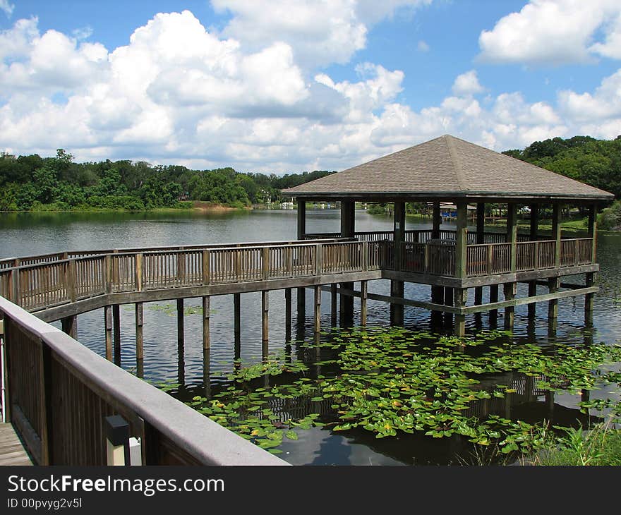 Gazebo In The Water