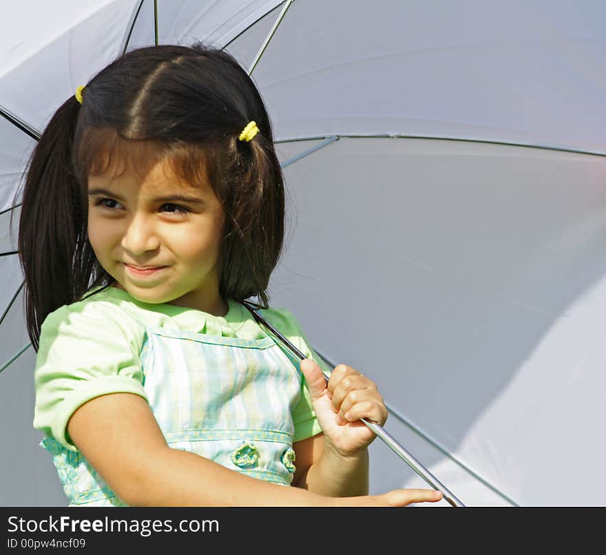 Girl Under an Umbrella