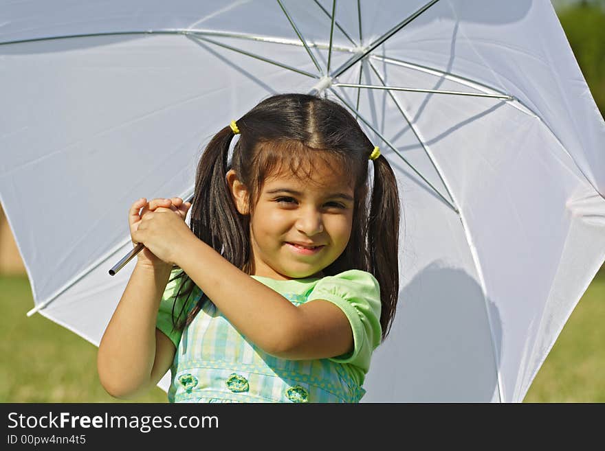 Girl Under an Umbrella