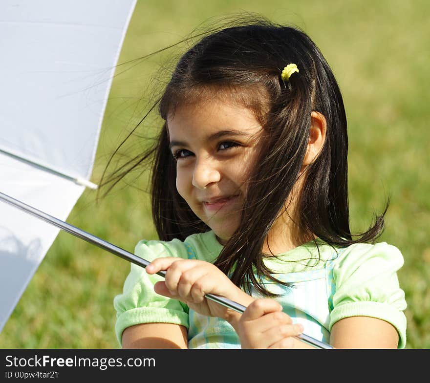 Playing With An Umbrella