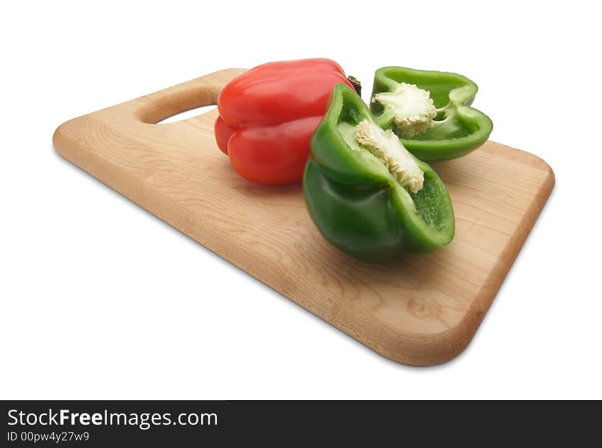 Green and Red Bell Peppers