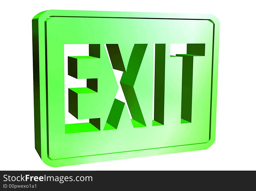 Exit sign