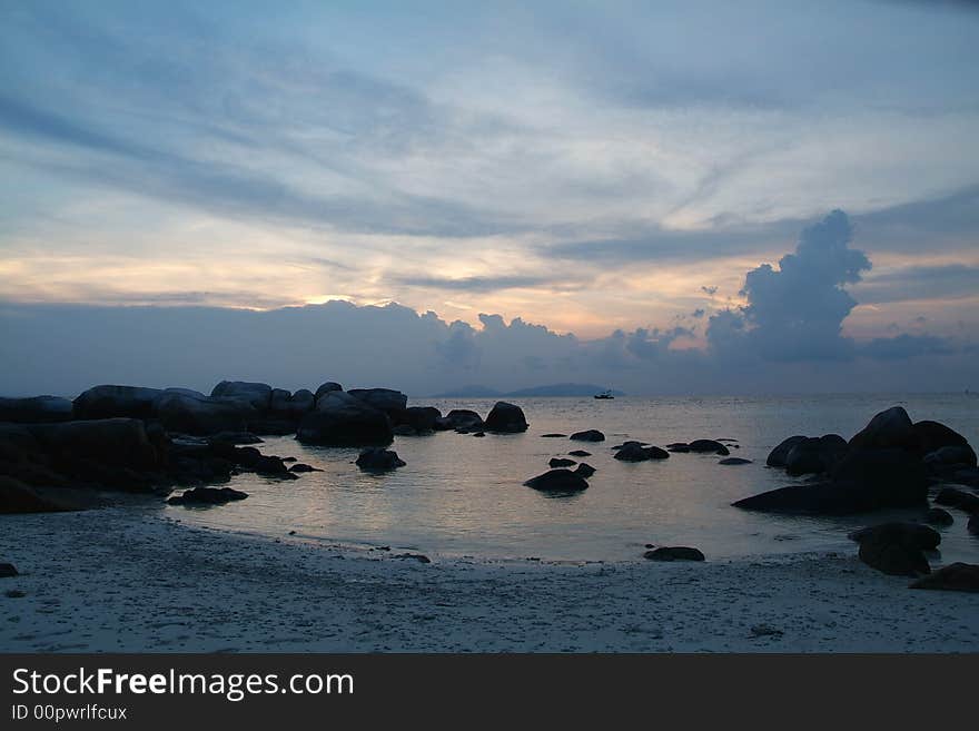 Peace sunset at Perhentian island