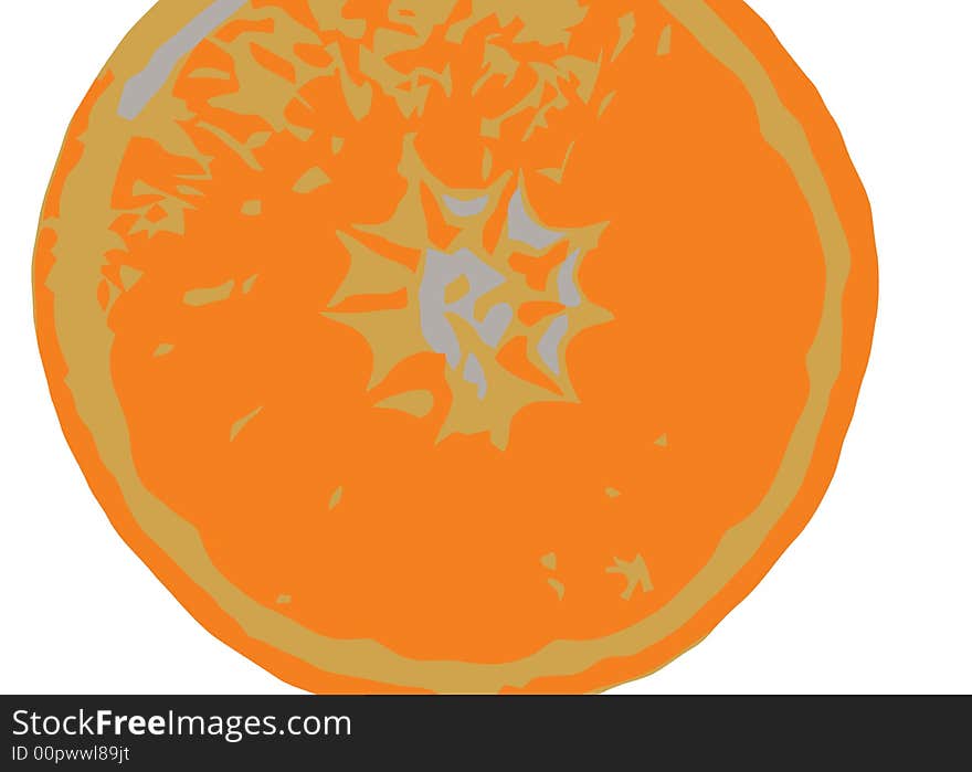 Orange Slice Half