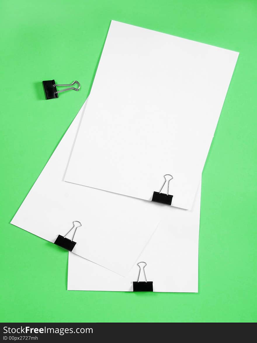 Isolated white paper