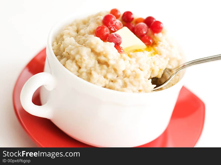 Porridge close-up