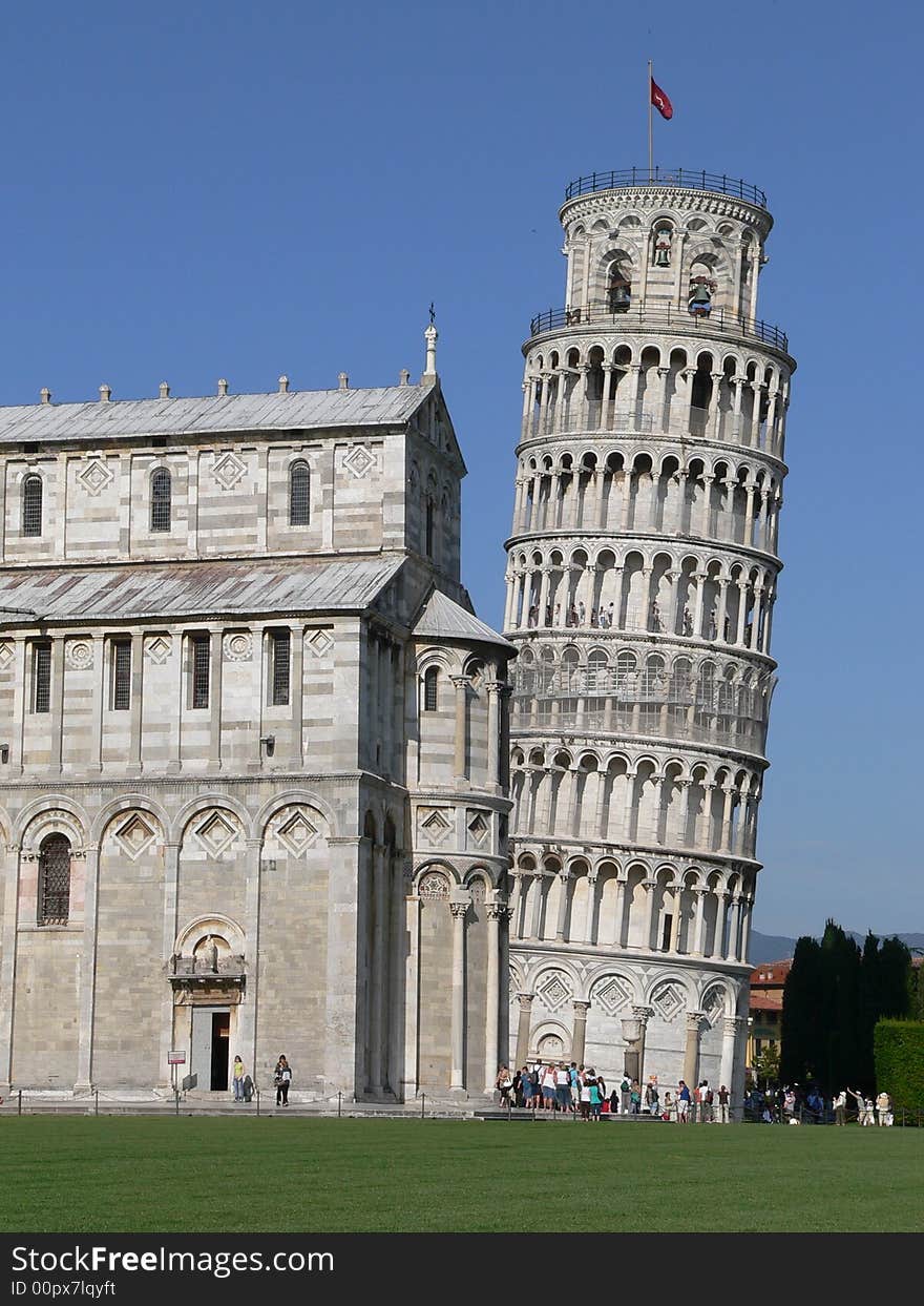 Pisa leaning tower