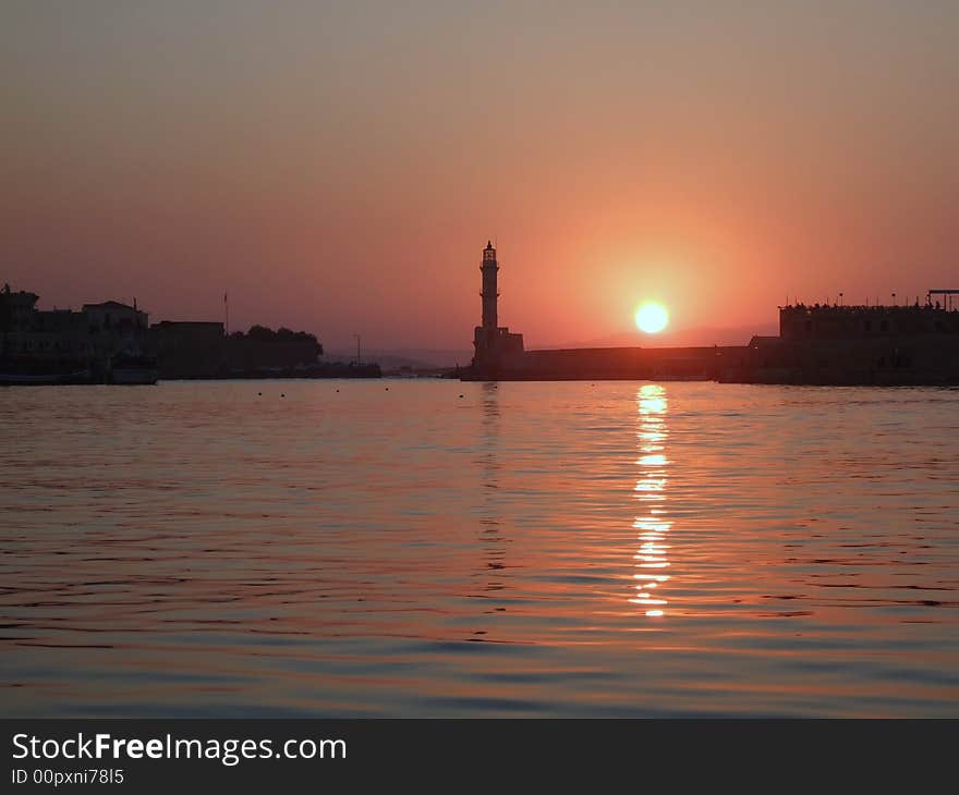 Sunset in Chania