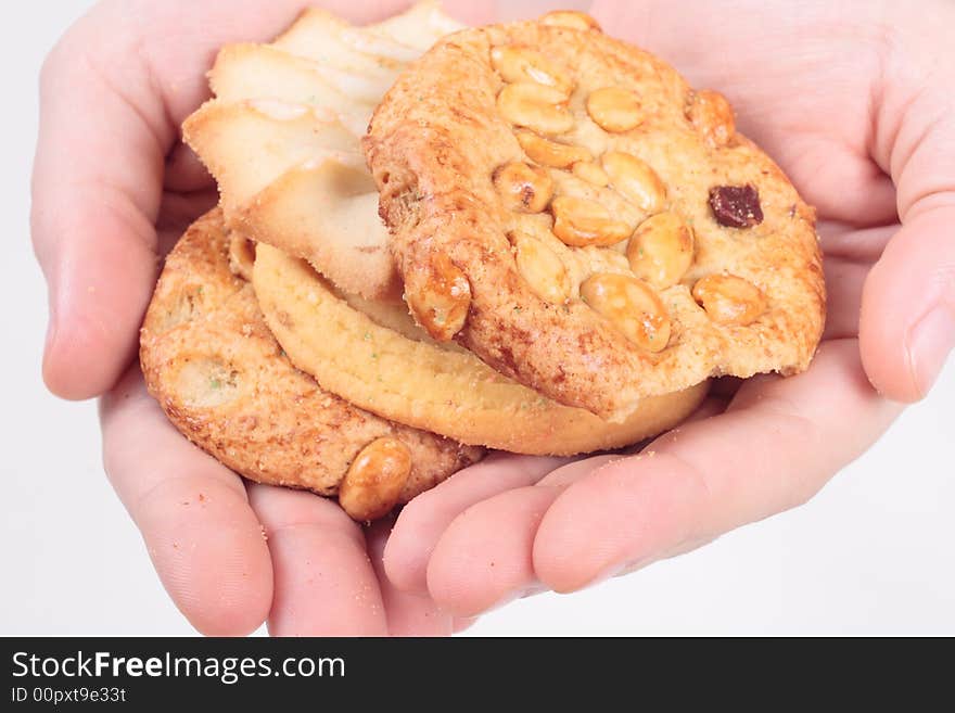 Hands offering Cookies