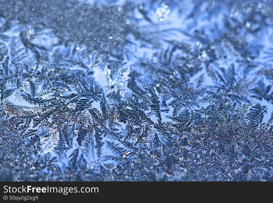 Frost on window