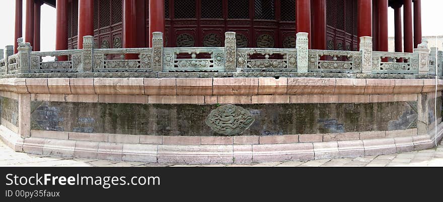 The Groundwork of The DaZheng Hall in Shenyang Imperial Palace