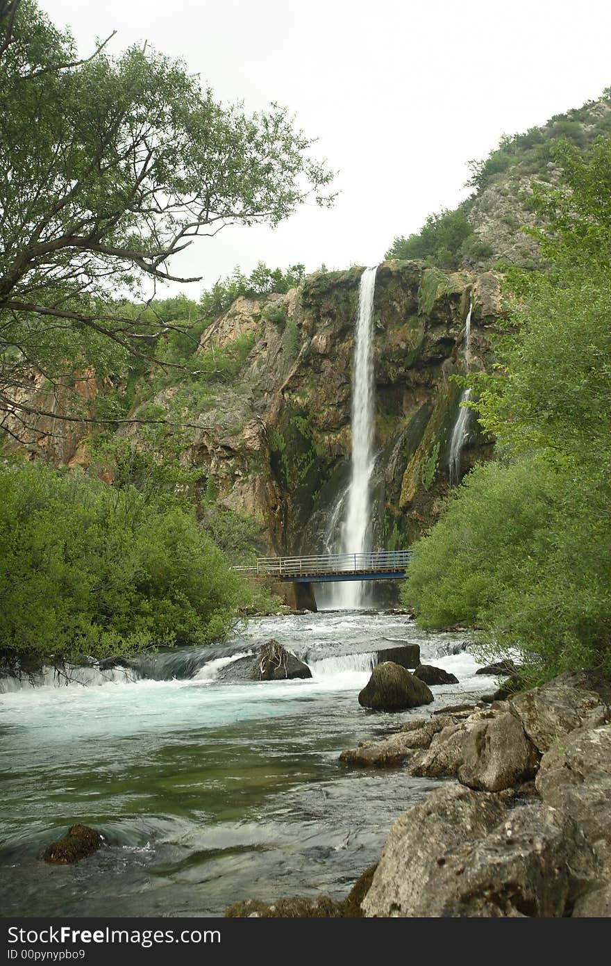 Waterfall Krka In Croatia