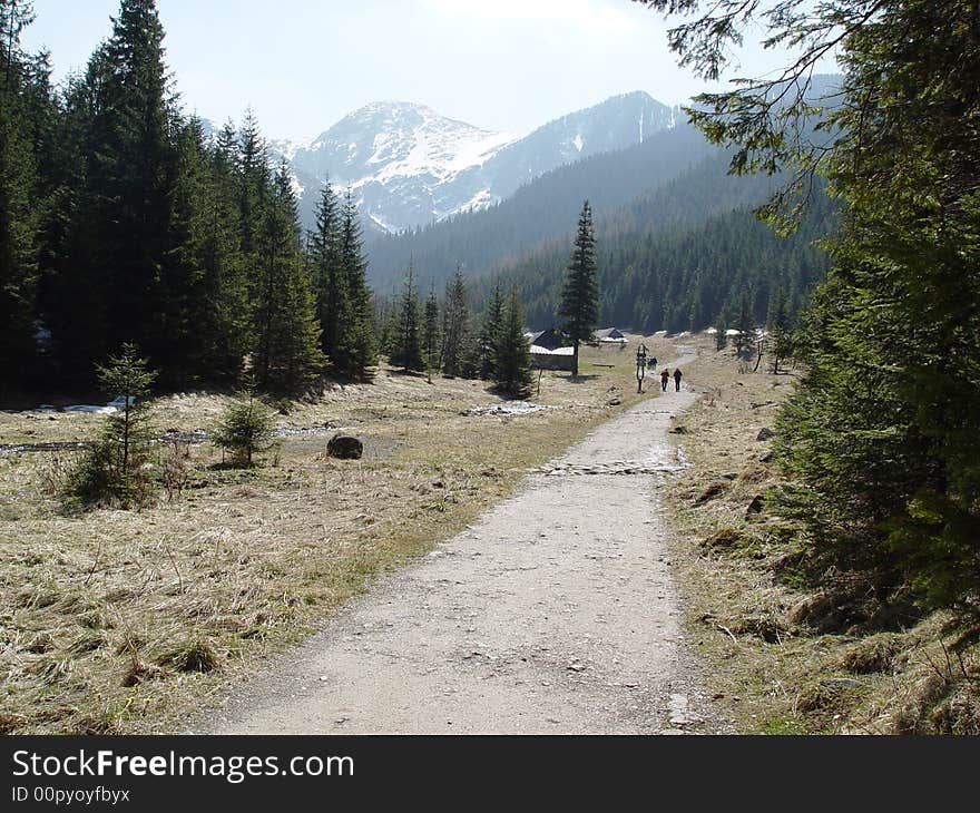 Path in the Tatry mountains