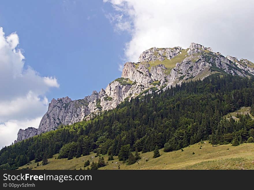 High mountain. Landscape with mountains.