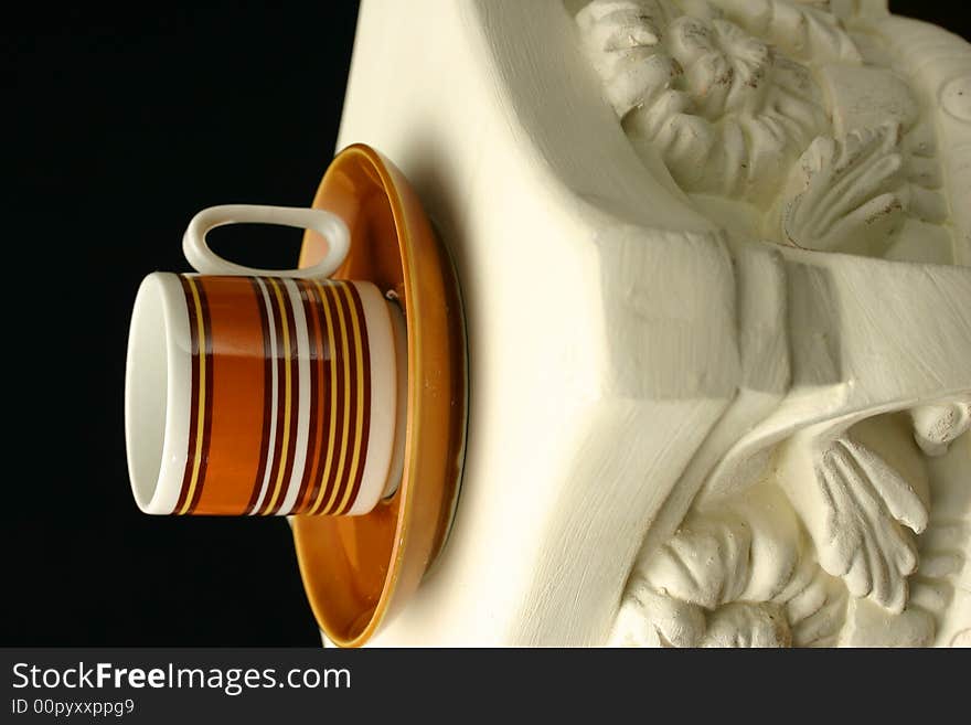 Espresso cup on pedestal