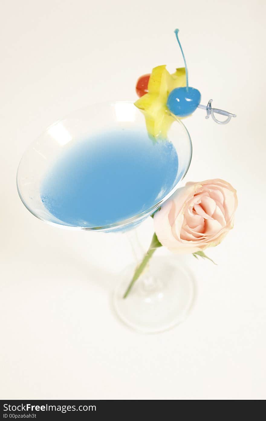 Blue cocktail