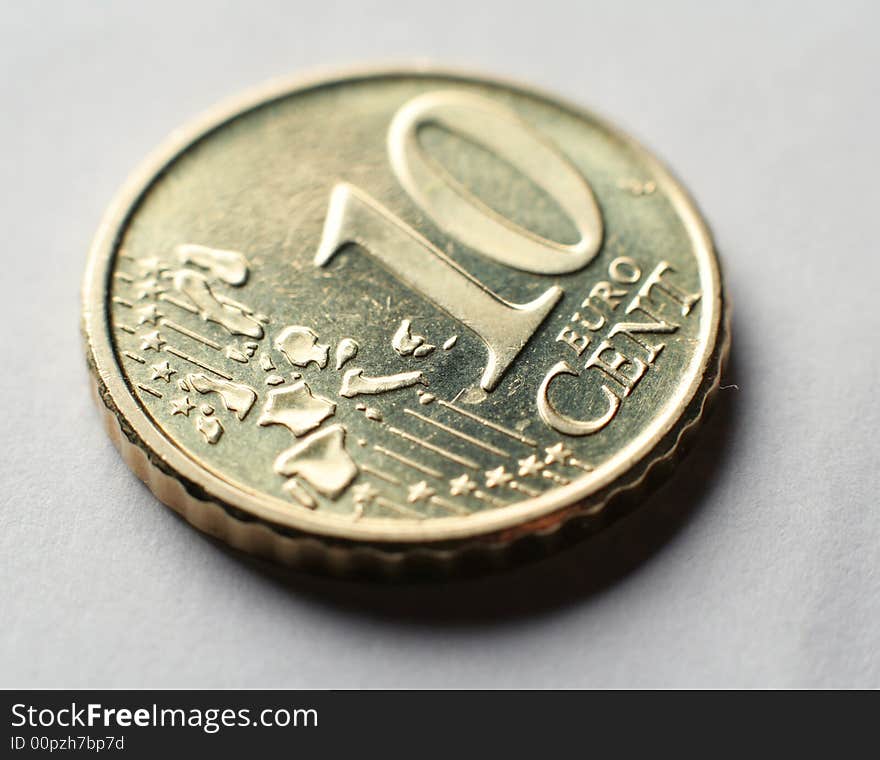 Coin macro 10 euro cent