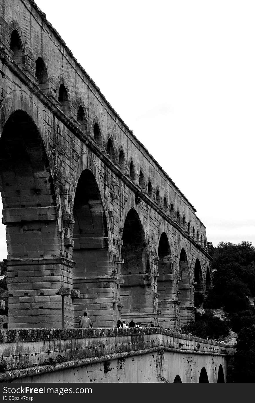 Roman aquaduct en ardeche en France. Roman aquaduct en ardeche en France