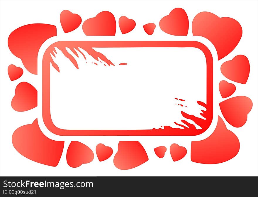 Grunge Heart Frame