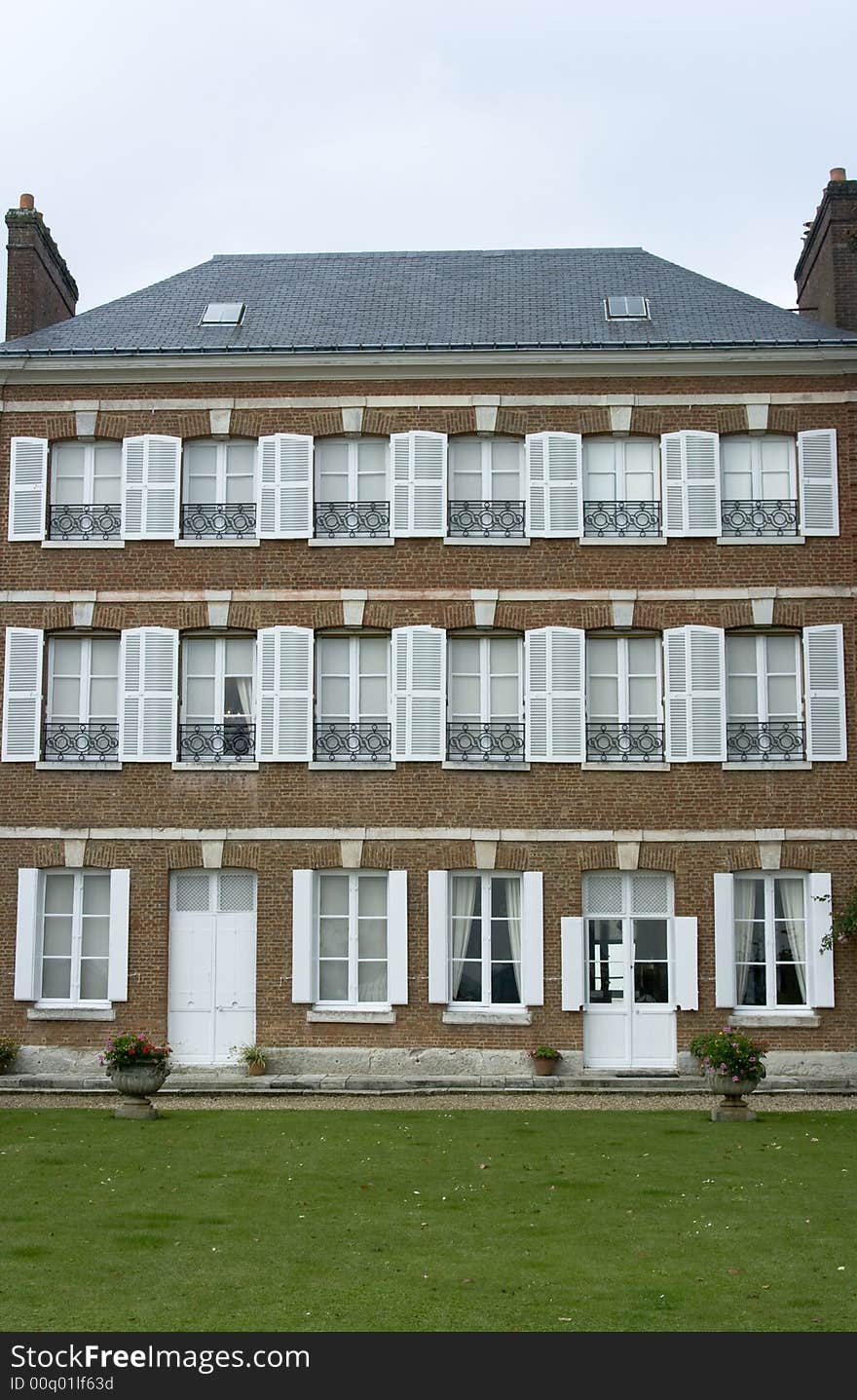 Classical Brick residence in the upper Normandy area of Fracne. Classical Brick residence in the upper Normandy area of Fracne