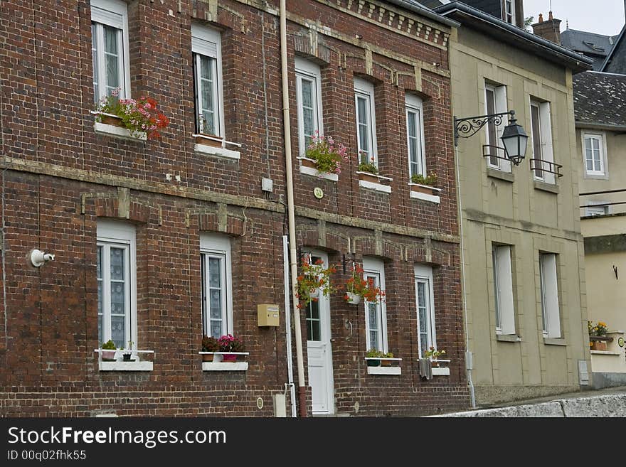 Classical style French brick residences. Classical style French brick residences