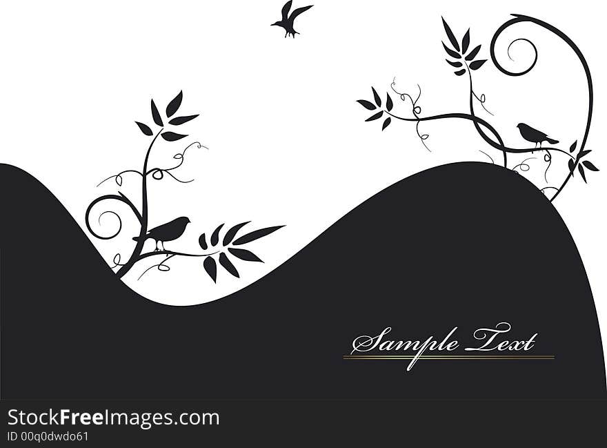 Floral ornament background-  design