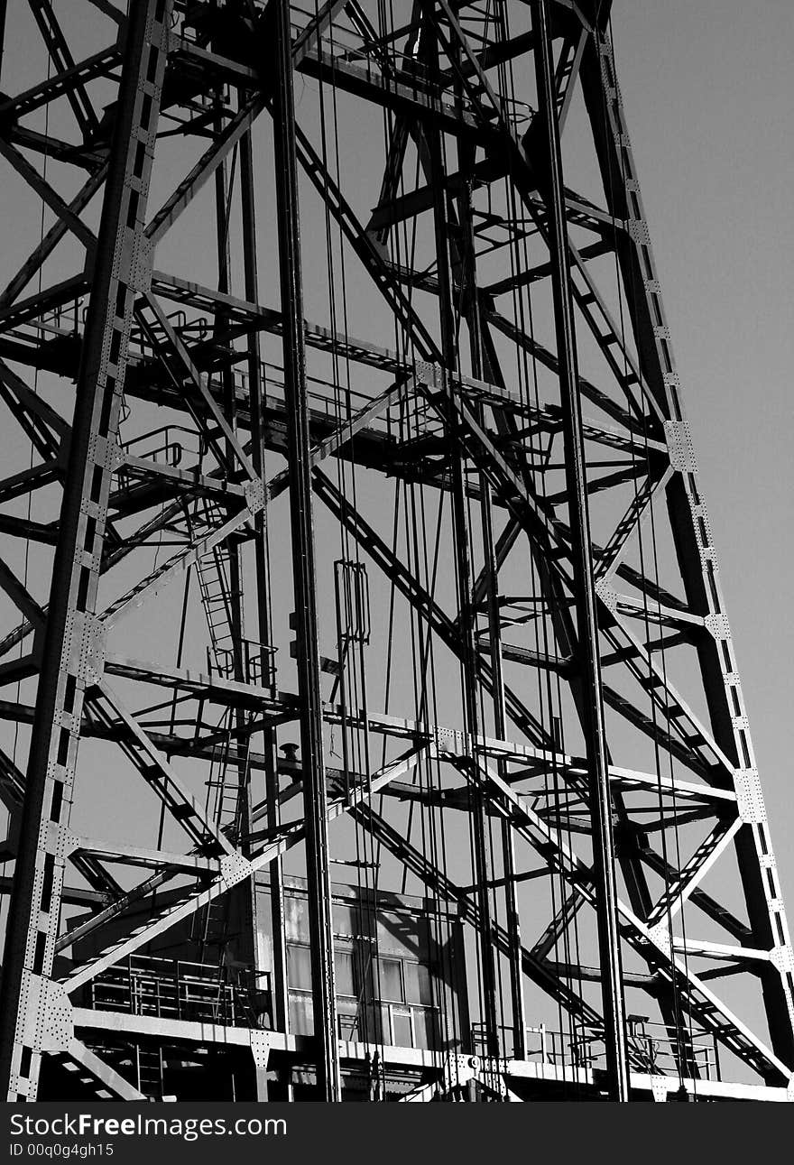 Close up of a iron bridge