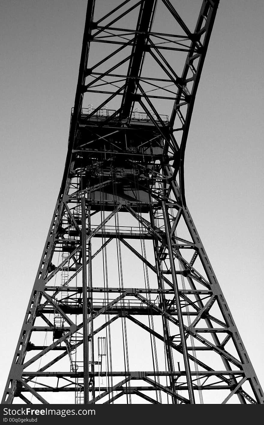 Close up of a iron bridge