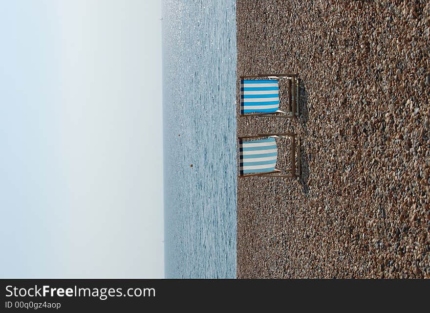 Deckchairs On The Brighton Beach