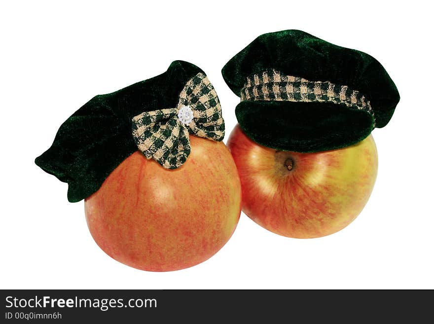 Apples in hats