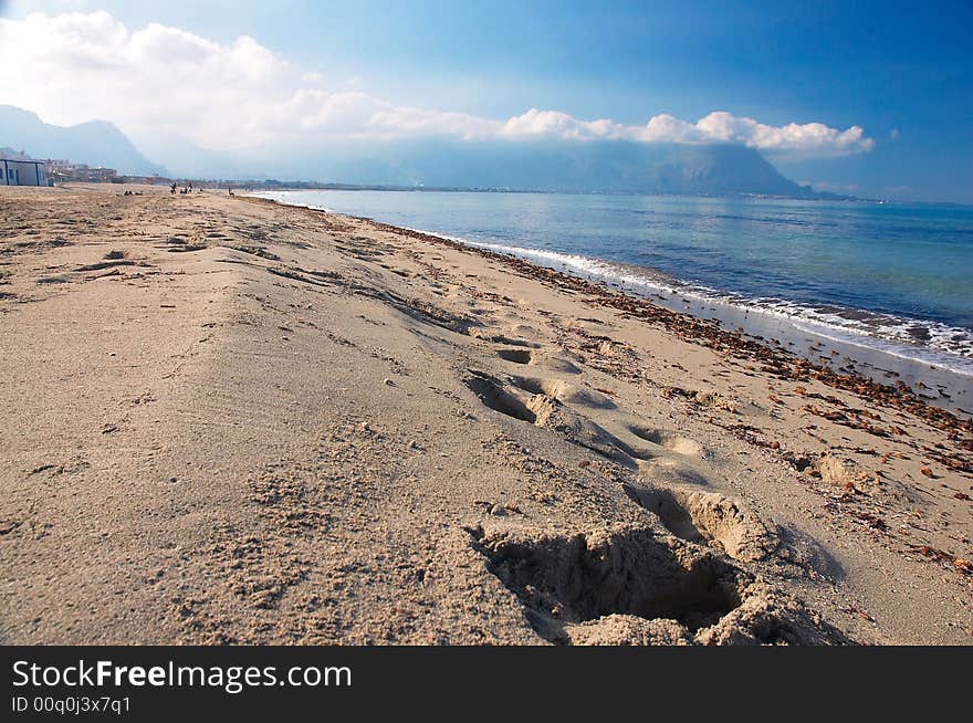 Beach of capaci