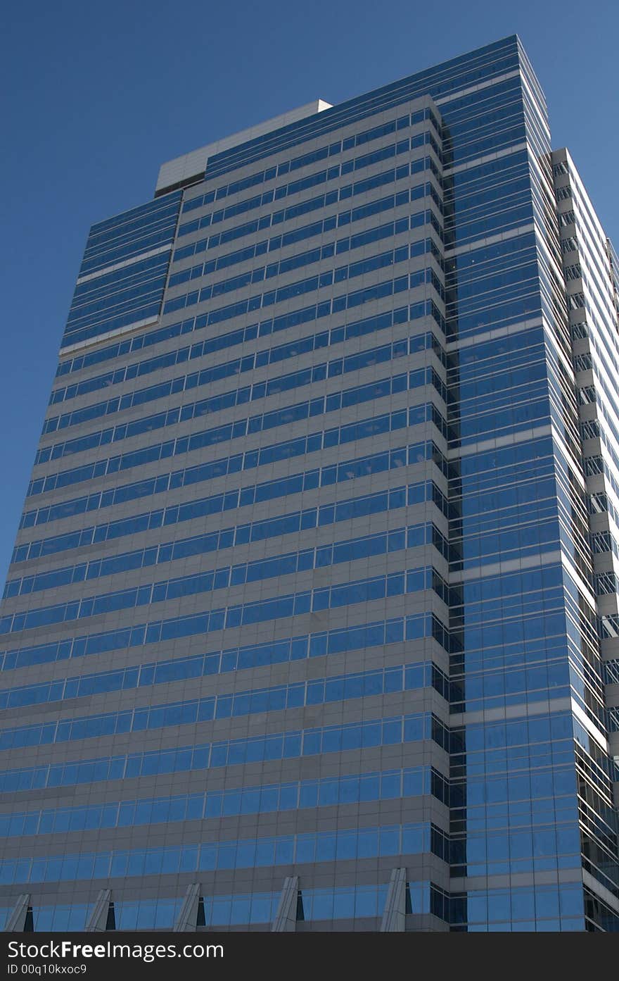 Looking up at a tall building in Portland Oregon. Looking up at a tall building in Portland Oregon