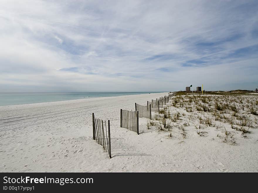 Panorama of White Sand Beach