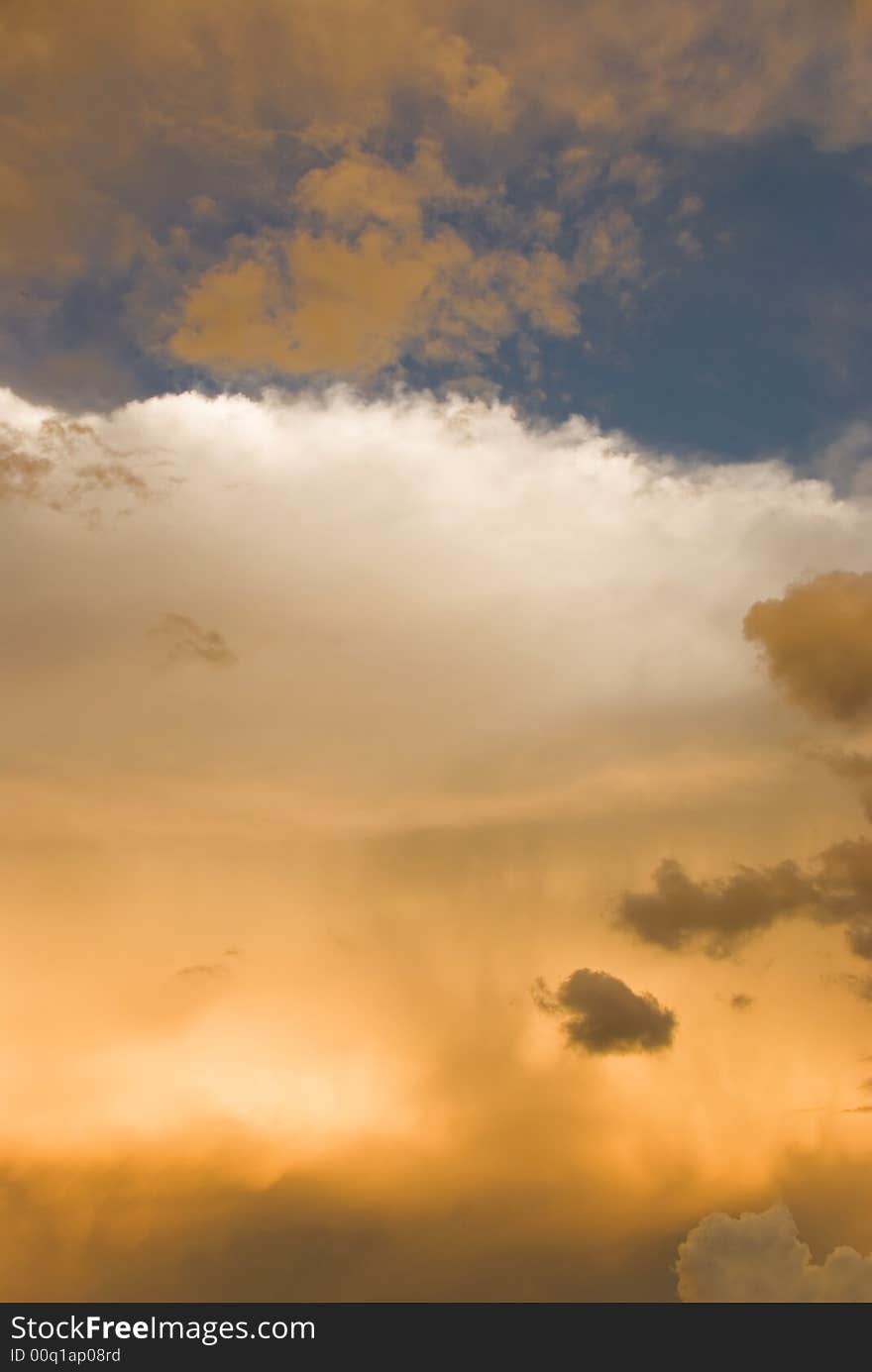 Very dramatic looking sunset and clouds. Very dramatic looking sunset and clouds